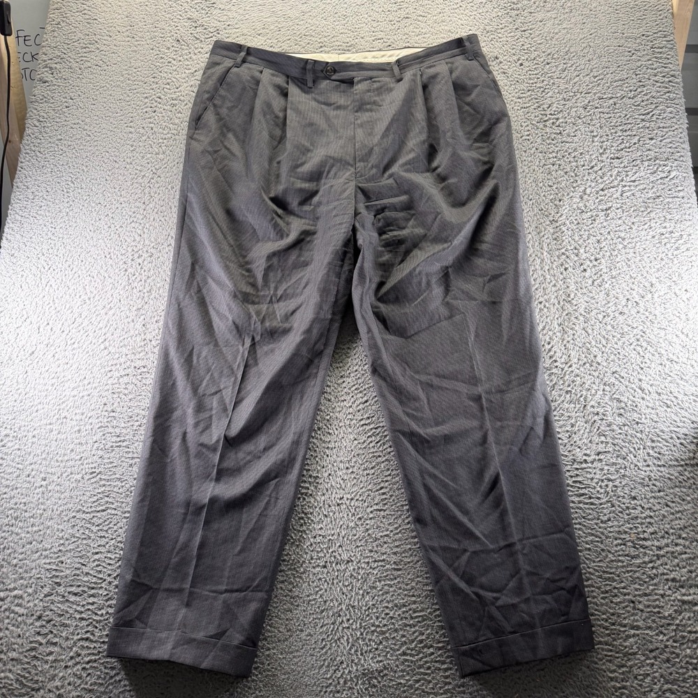 Lauren Ralph Lauren Pant Mens 42x32 Gray Dress Straight Business Preppy Formal
